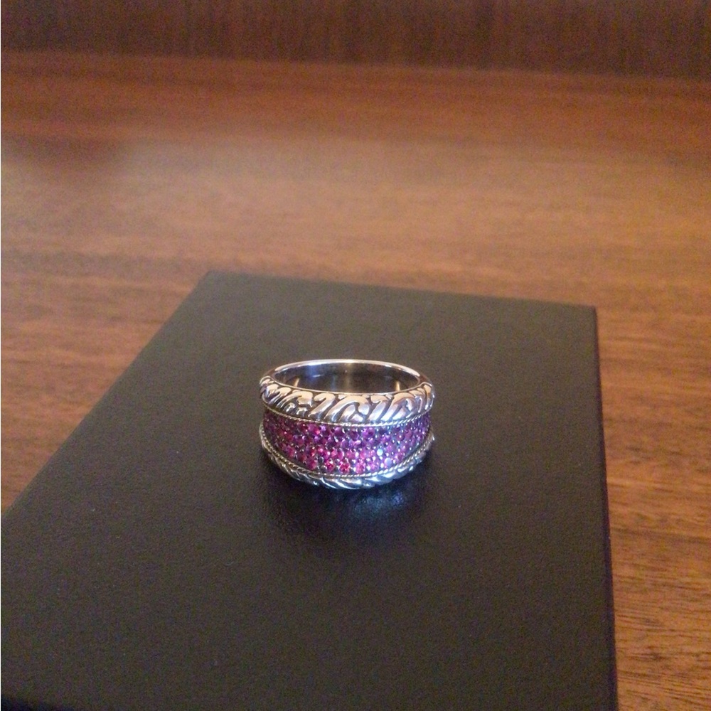 Effy Sterling Silver Ruby Band Ring